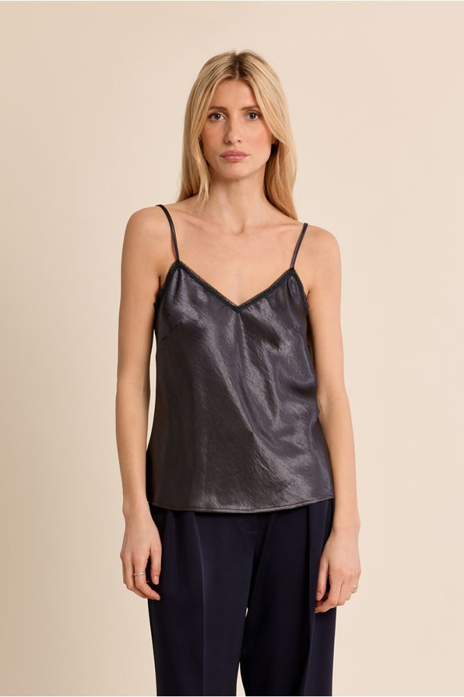 Top lencero satinado