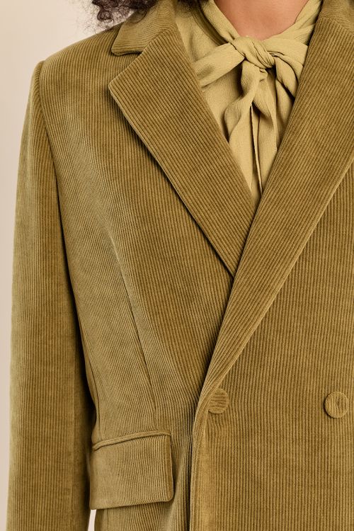 Blazer droit en velours