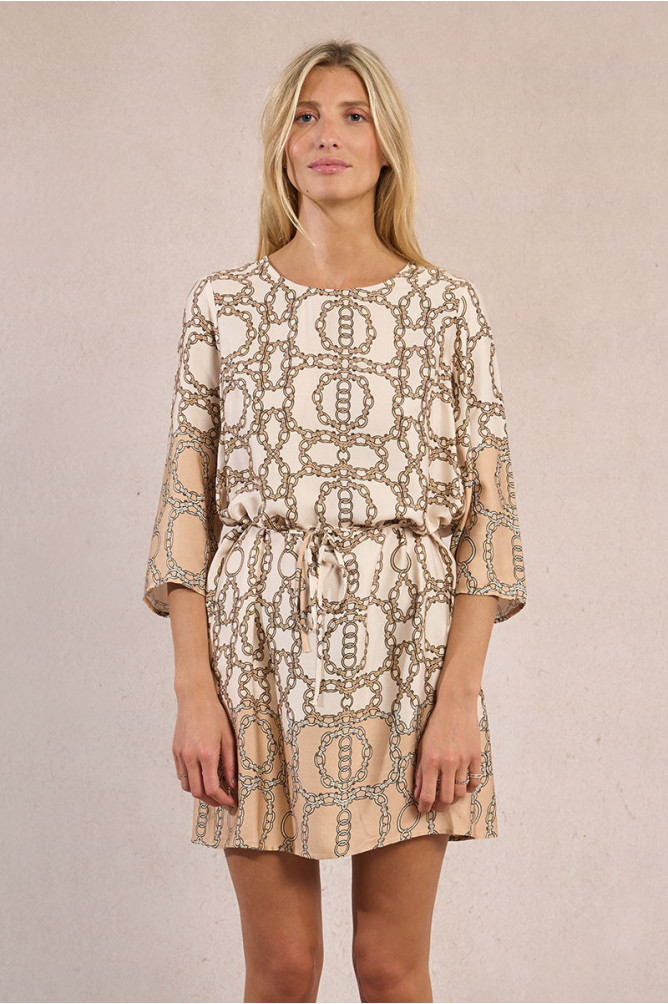 Robe courte, imprimée