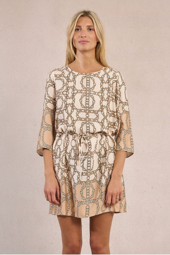 Robe courte, imprimée