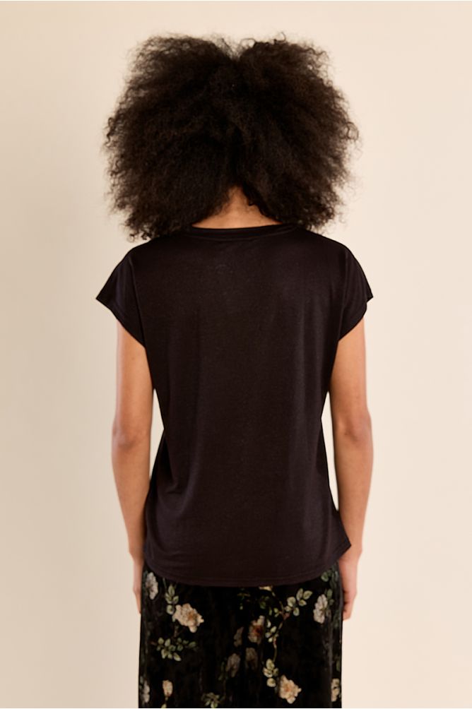 T-shirt col V uni