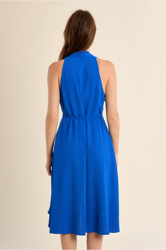 Short sleeveless dress, asymmetrical