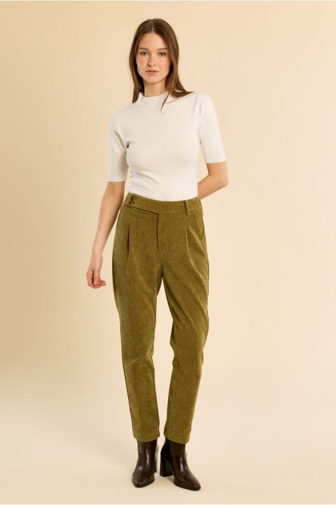 Pantalón tobillero de micropana