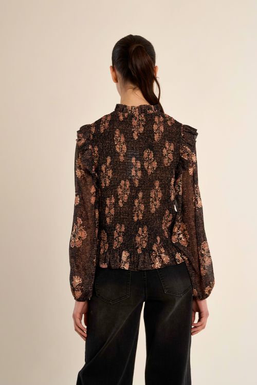 Top de manga larga con estampado