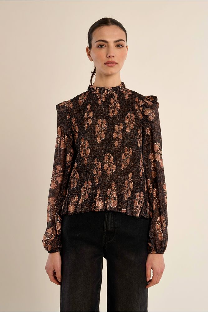 Blouse froncée