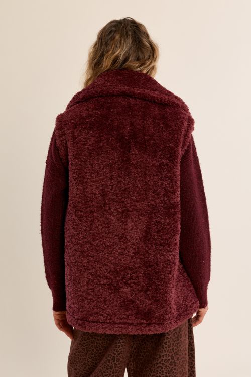 Gilet smanicato effetto pelliccia - Molly Bracken