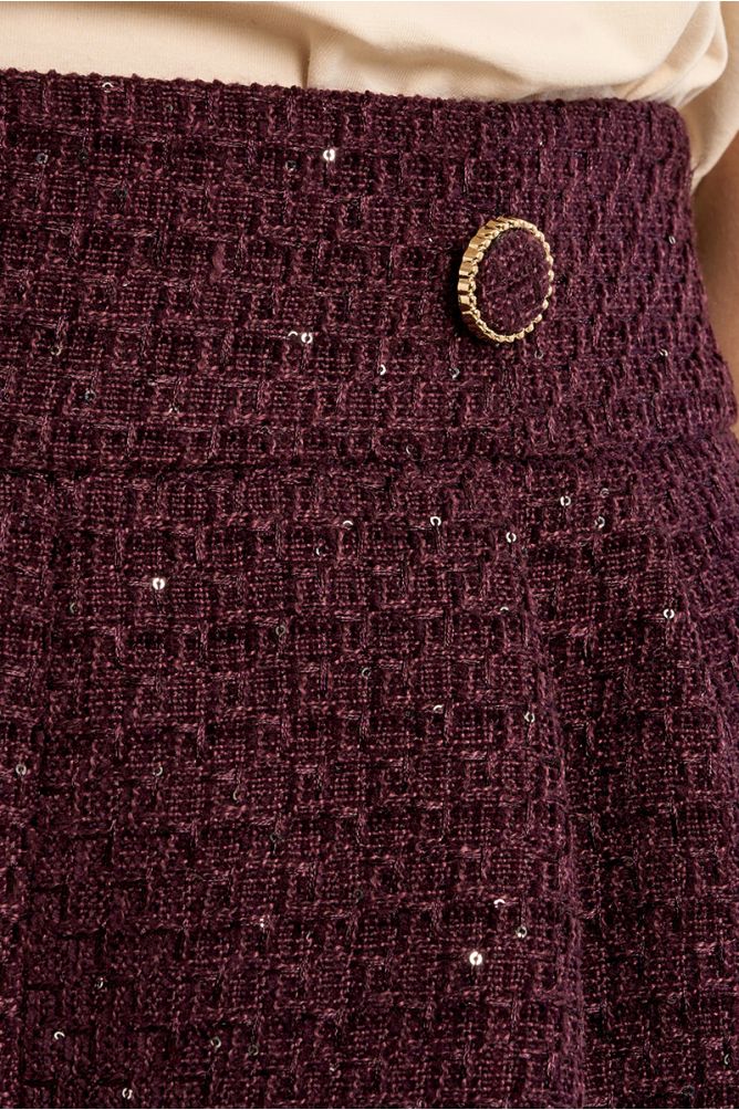 Short corto en tejido tweed