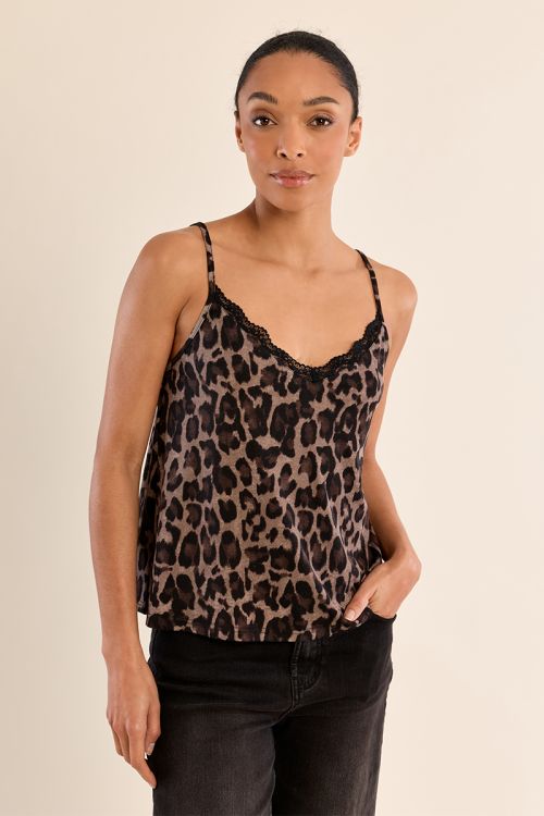 Leopard print camisole
