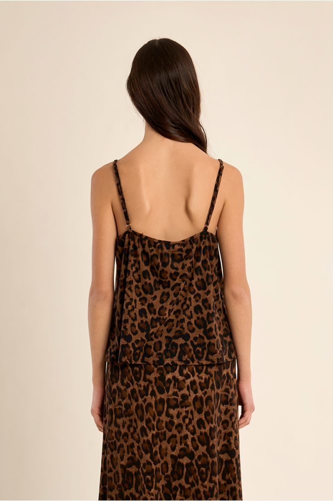 Leopard print camisole