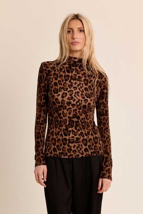 Top a collo alto leopardato - Molly Bracken