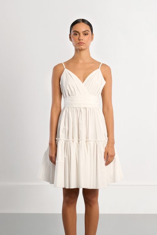 Tie mini dress