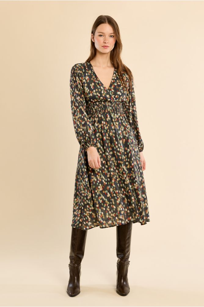 Long printed dress
