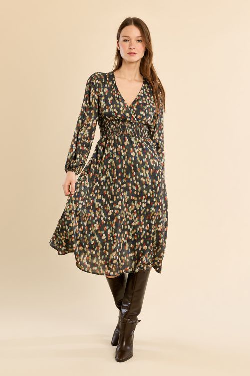 Robe longue imprimée