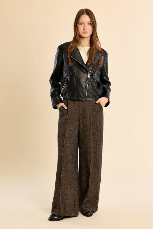 Faux leather jacket