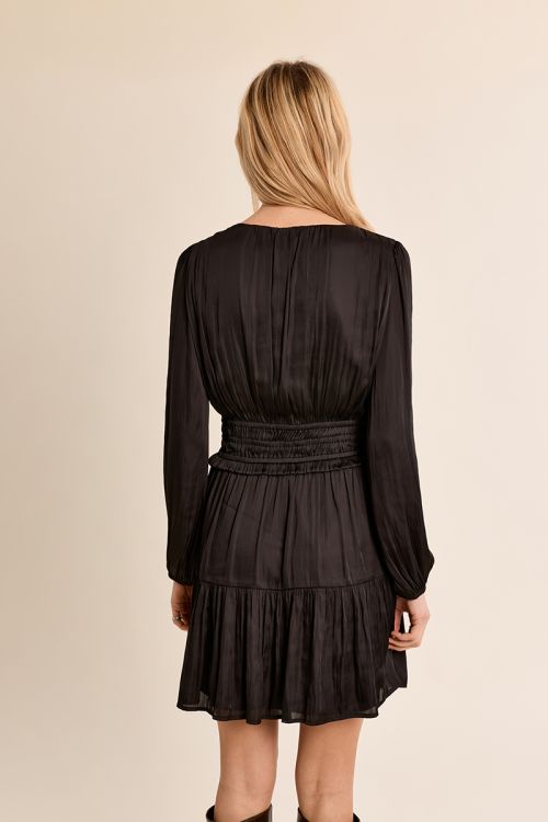 Short satin dress