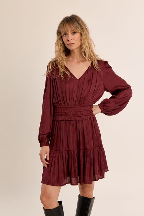Short satin dress