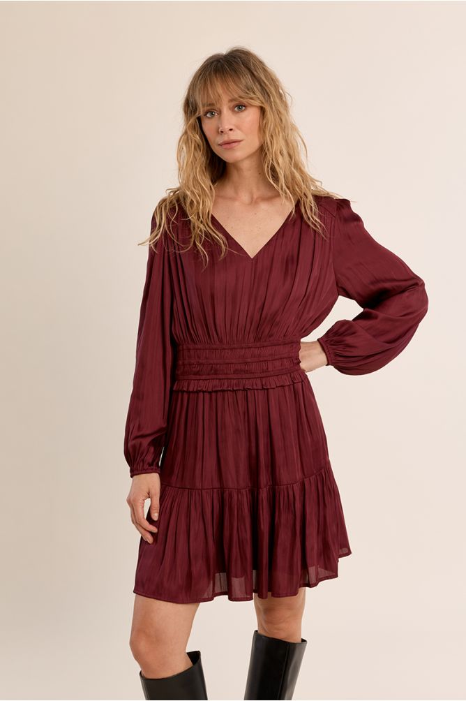 Short satin dress