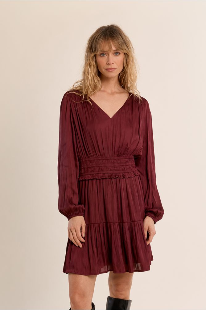 Short satin dress