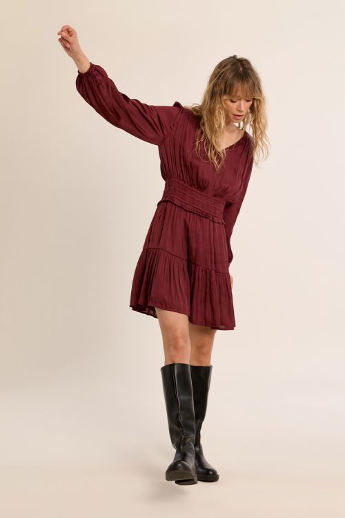 Short satin dress