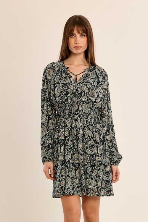 Paisley print dress
