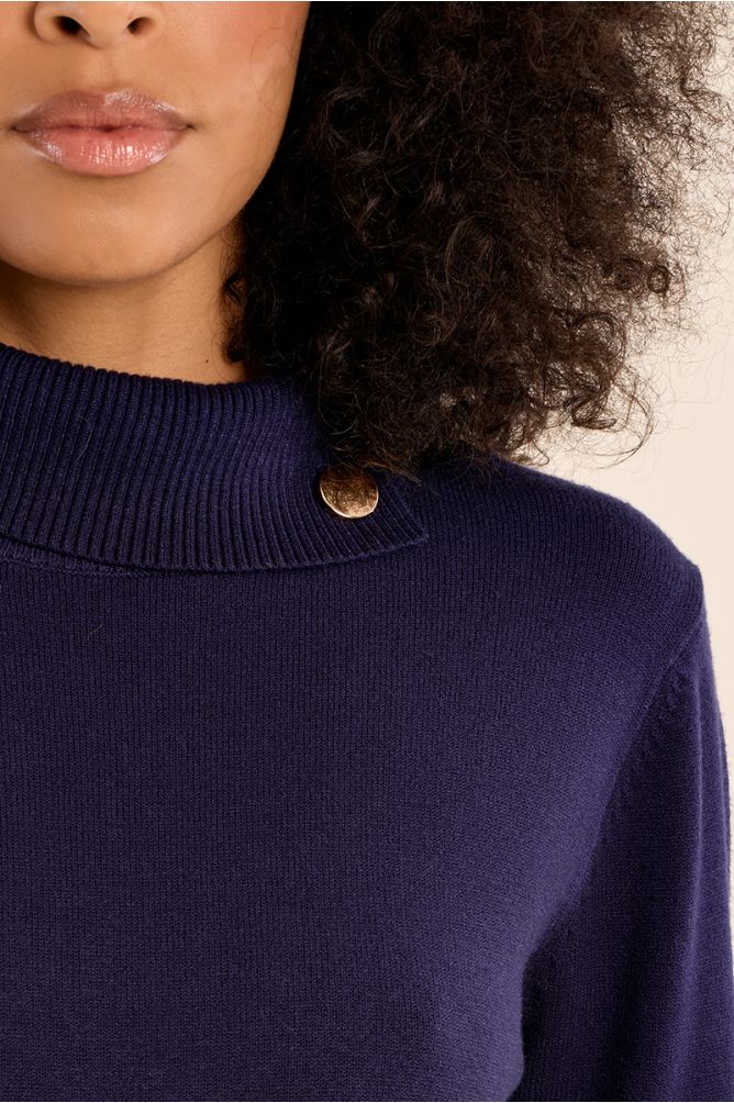 Pull en maille fine, col roulé