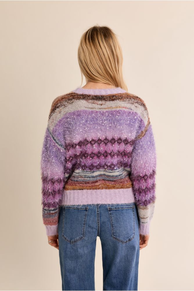 Pull en maille duveteux