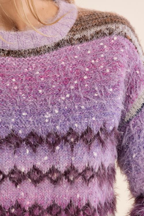 Pull en maille duveteux