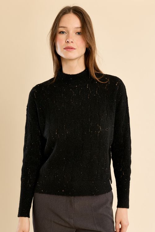 Jesrey de manga larga cuello alto