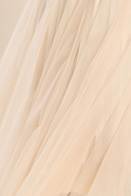 Jupe en tulle plissée à strass