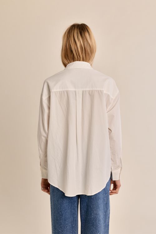 Camisa de manga larga bolsillo frontal