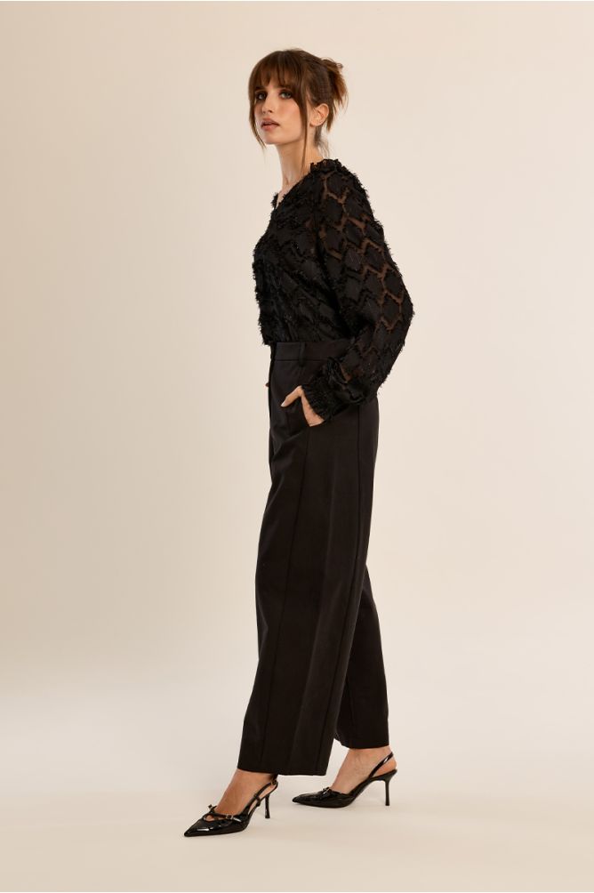 Pantalon large à pinces