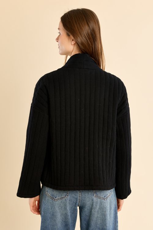 Chaqueta de manga larga motivo rayas