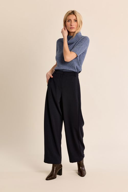 Pantalon tailleur barrel