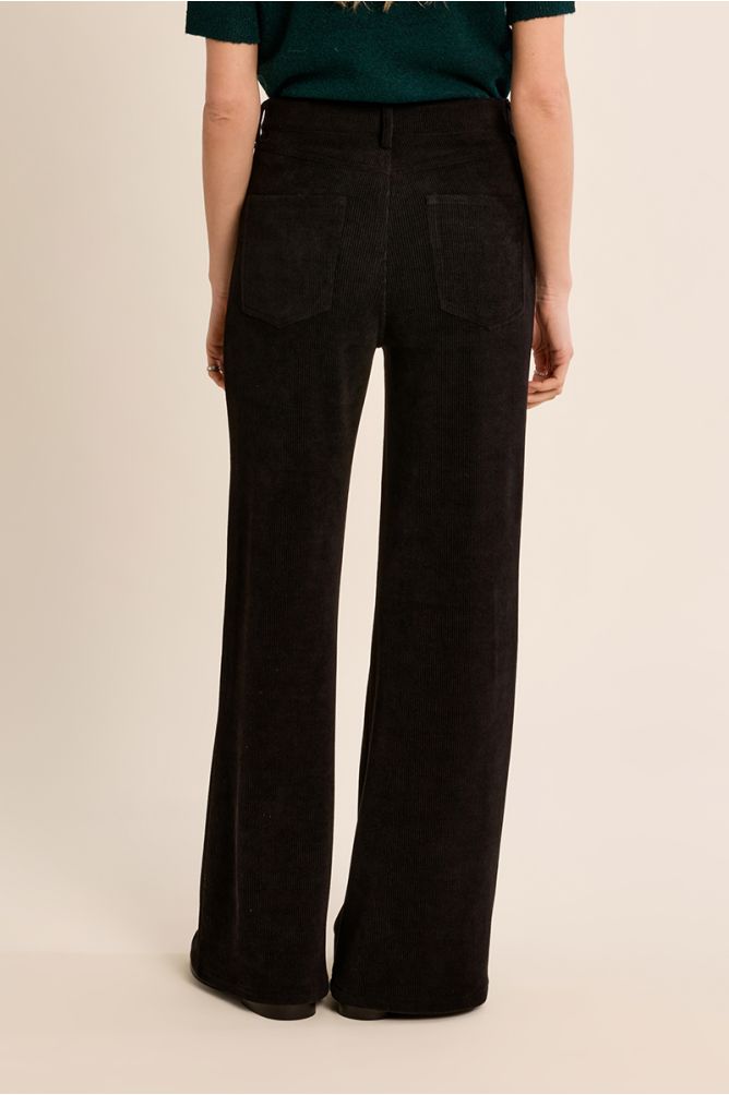 Corduroy flared trousers