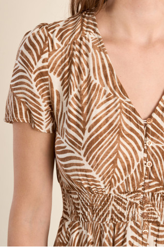 Robe longue, imprimée