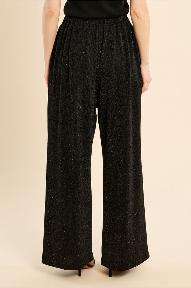Pantalon évasé, à paillettes
