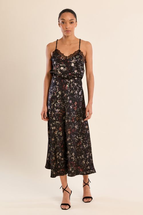 Falda larga estampado floral