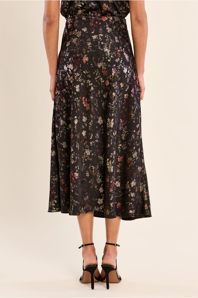 Falda larga estampado floral
