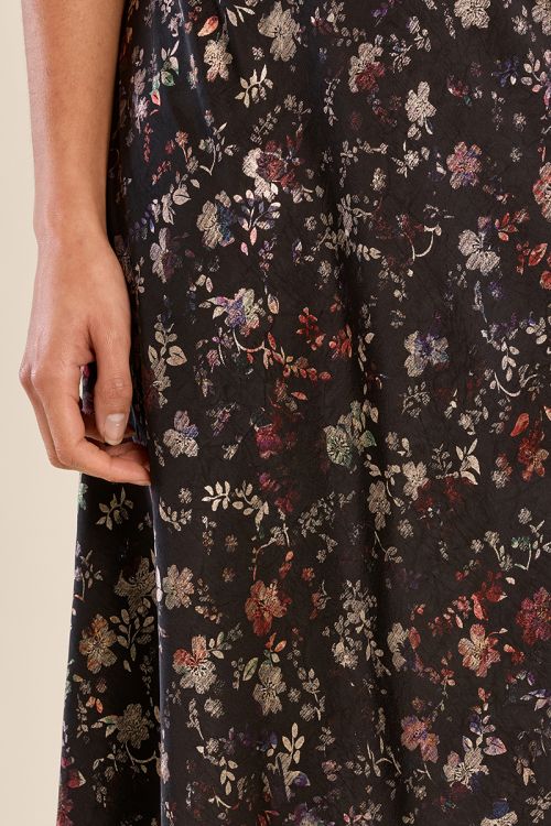 Gonna lunga satinata a fiori - Molly Bracken