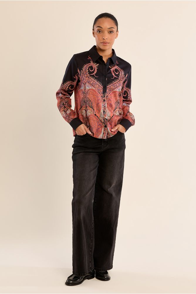 Camisa de manga larga con estampado