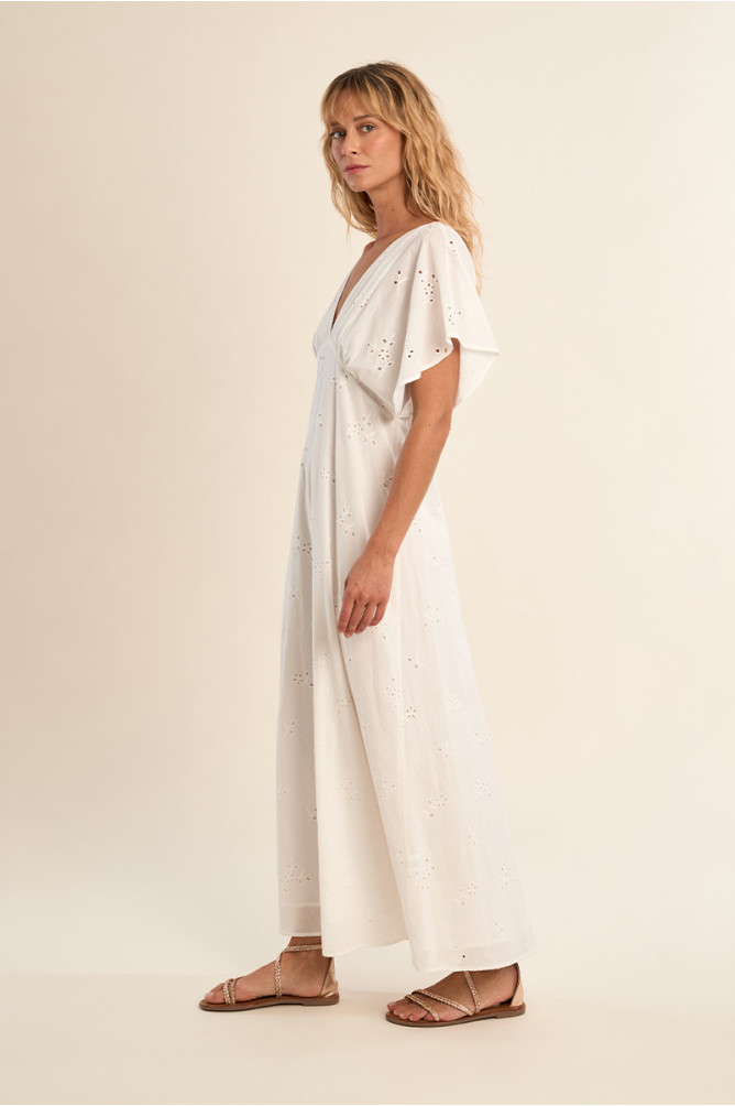 Long embroidered dress