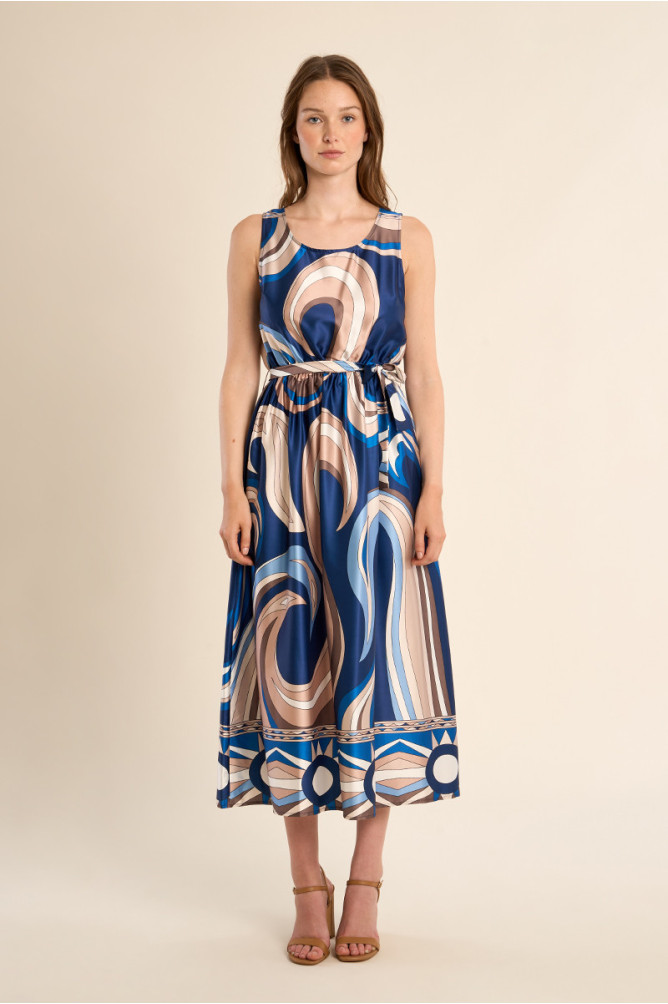 Robe longue imprimée