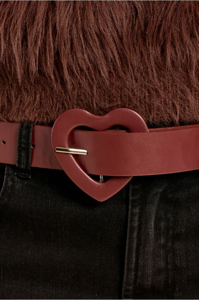 Ceinture avec boucle en cœur
