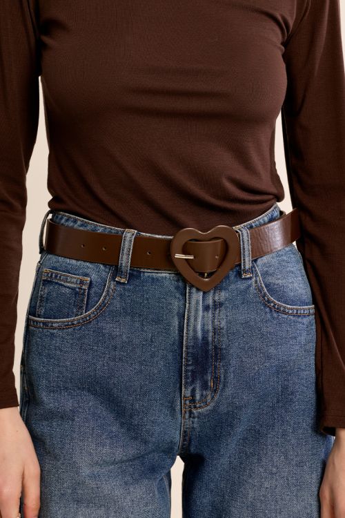 Ceinture avec boucle en cœur