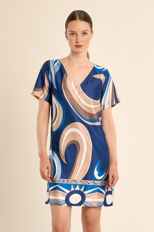 Robe t-shirt imprimée