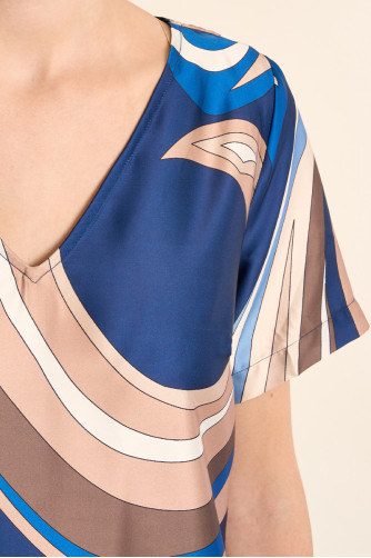 Robe t-shirt imprimée