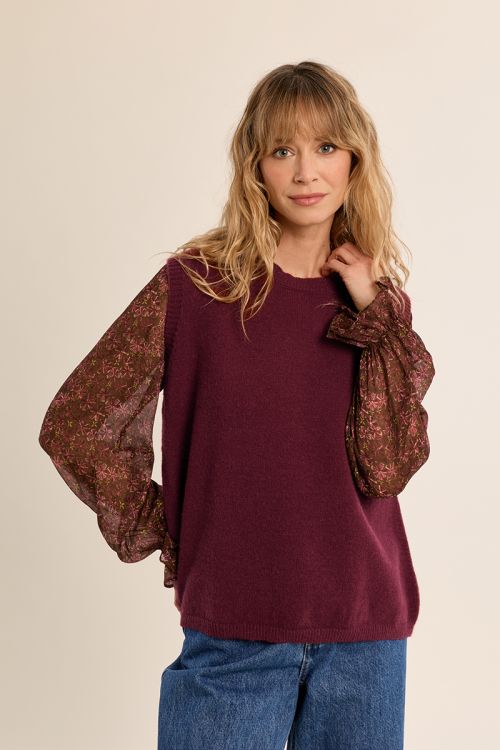 Pull sans manches, dos nu