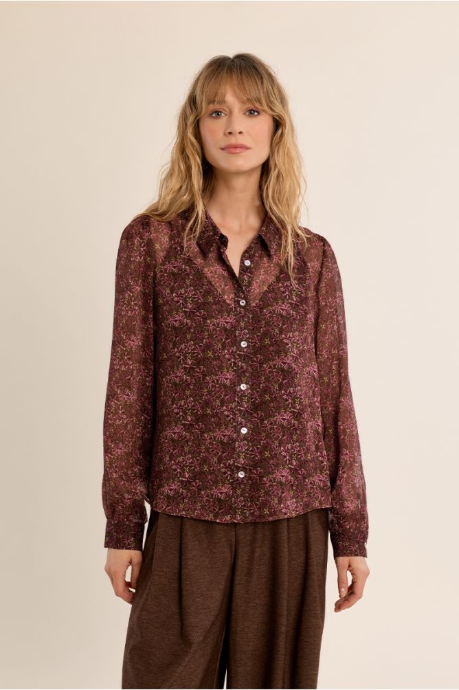 Semi-sheer short shirt