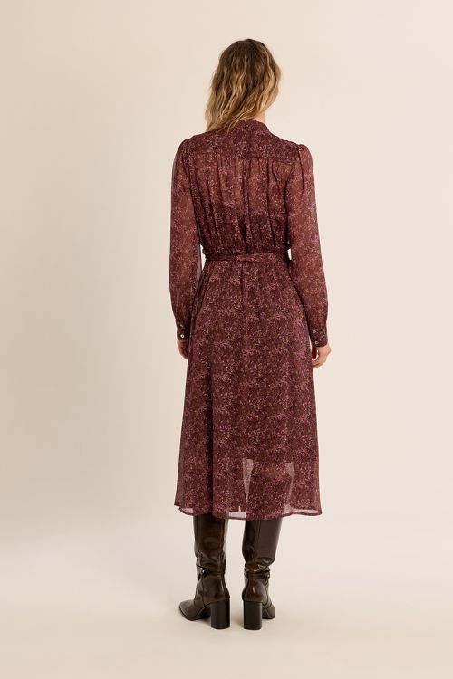 Long dress, in semi-transparency