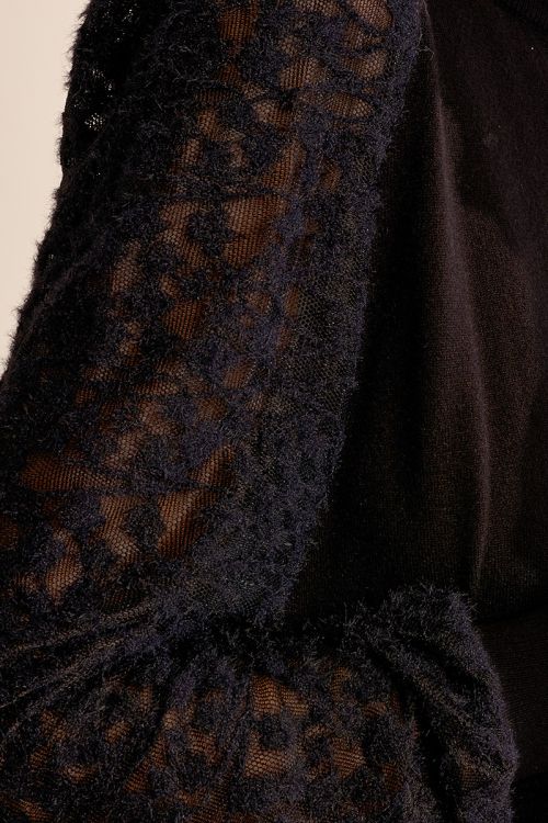 Pull en maille, manches fantaisie